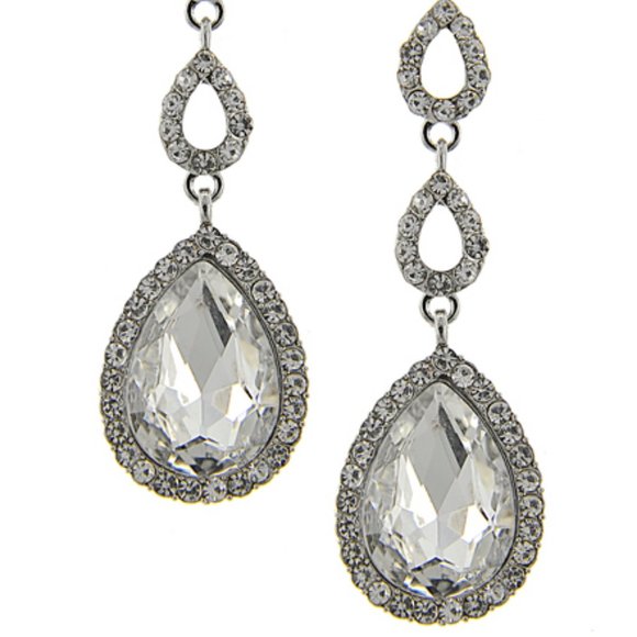 Jewelry - Cubic Zirconia Glass Teardrop